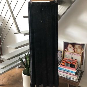Drawstring Maxi Skirt